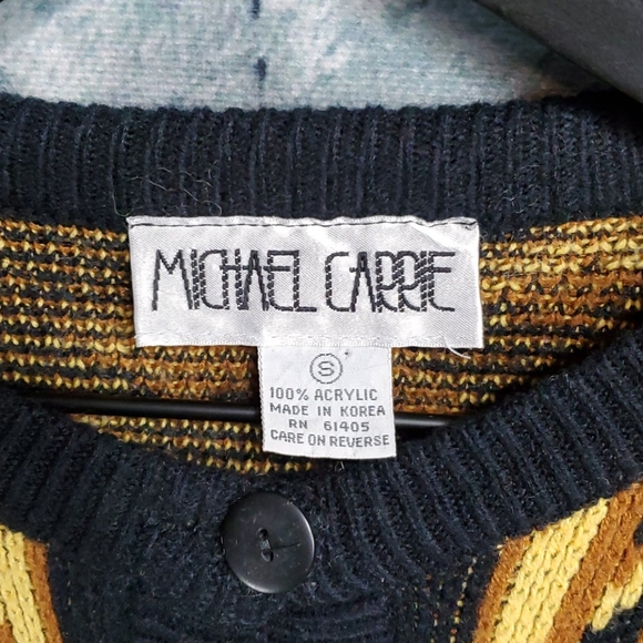 Michael Carrie | Vintage 1980s Chunky Sweater - Picture 2 of 8